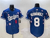 Men's Los Angeles Dodgers #8 Enrique Hernandez Royal 2025 Tokyo Series Limited Stitched Jersey,baseball caps,new era cap wholesale,wholesale hats